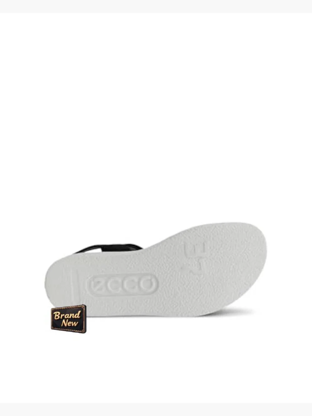 ECCO Wedge Sandals Leather Open Toe Hook Loop Casual